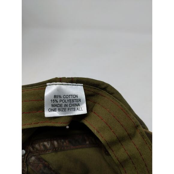 Paramount Apparel International Strapback Hat Green OSFA Embroidered Spell Out - Picture 11 of 11